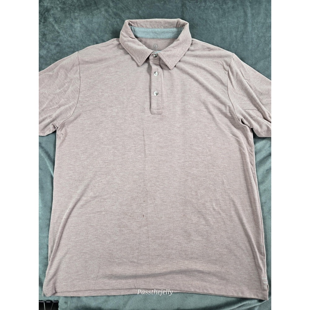 Free Fly Polo Shirt Mens Large Short Sleeve Performance Golf Outdoor Athletic